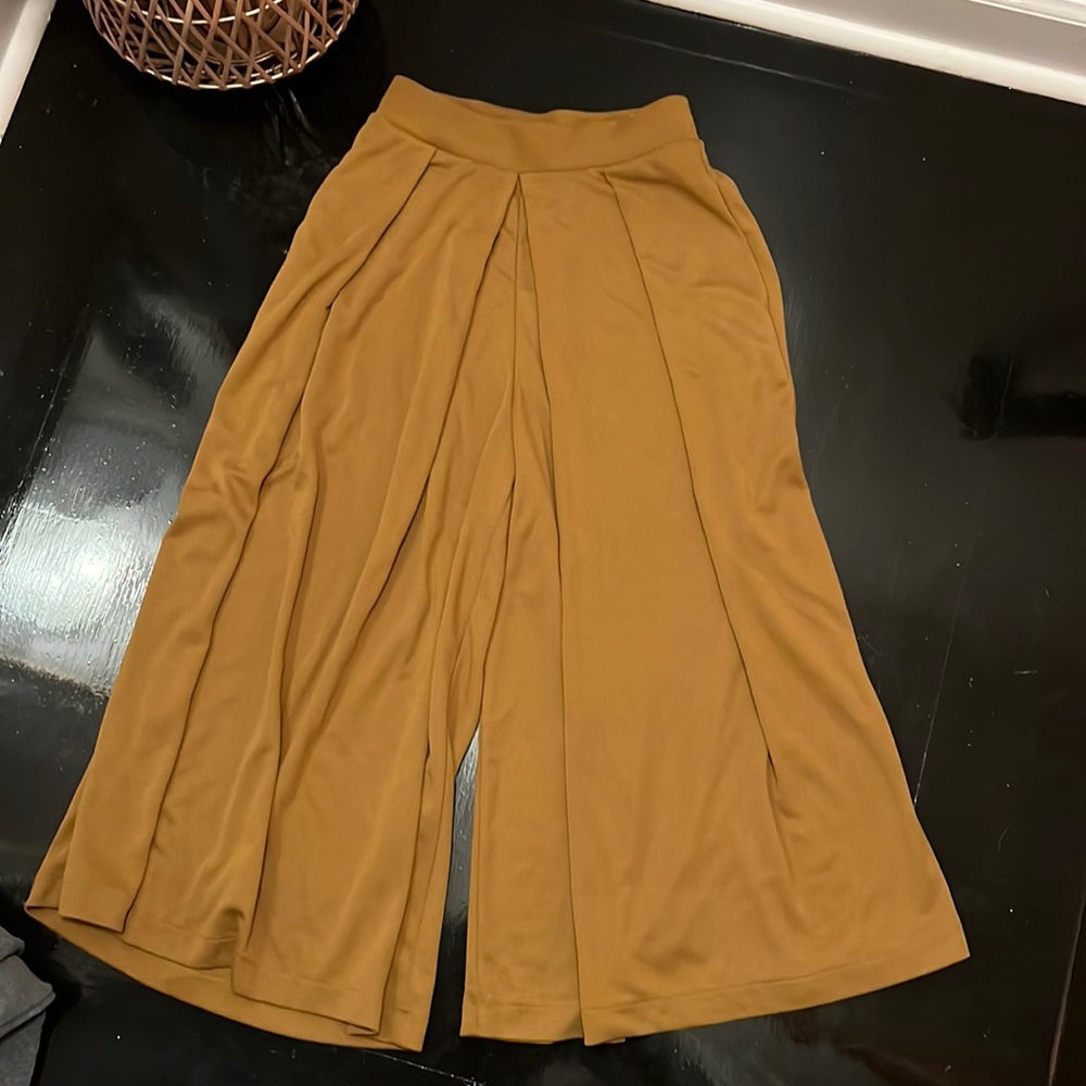 Uniqlo Jersey crop wide leg culottes